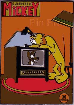 DA - Mickey Mouse Watch Ad Pin (Gold Prototype)