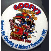 Button - Pluto and Pumpkin - Happy Halloween 1994 - Black and White Oval