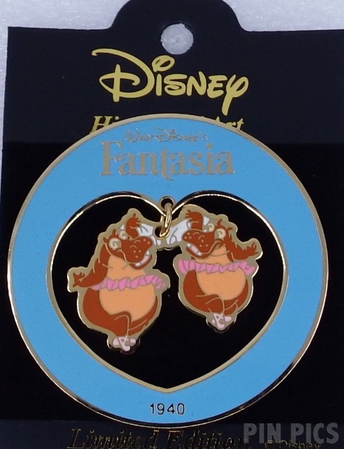 Japan - Dancing Hippos - Fantasia 1940 - Dangle - History of Art 2002  pin collectible - Main Image 3