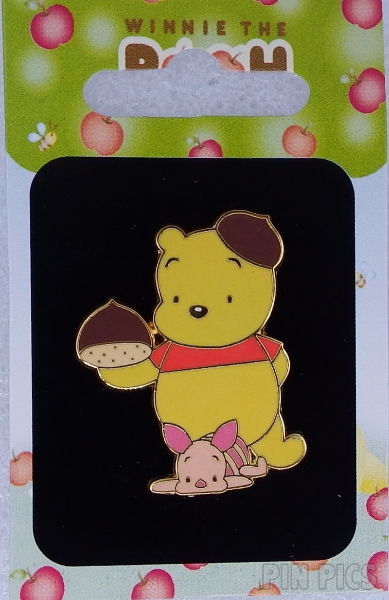 Japan - Pooh and Piglet - Marrons - Fruit - JDS  pin collectible - Main Image 3