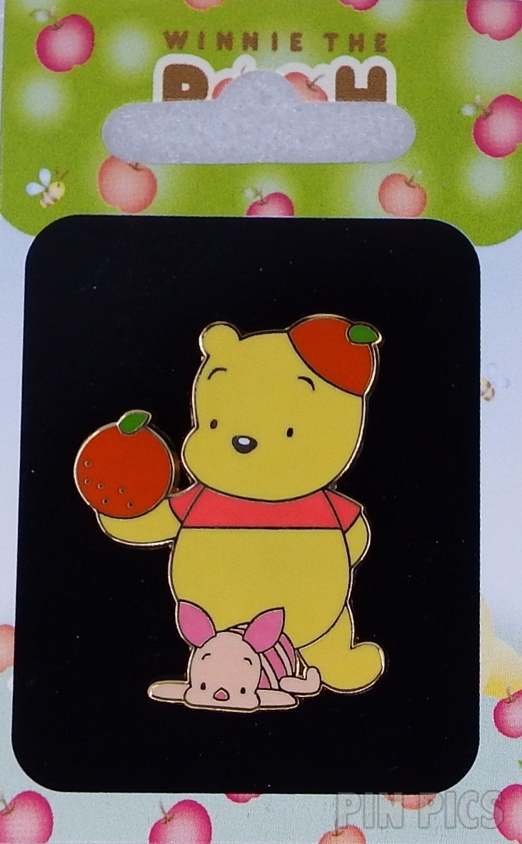 Japan - Pooh and Piglet - Oranges - Fruit  pin collectible - Main Image 3