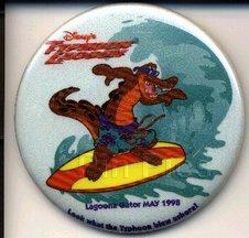 Button - Mickey Mouse and Snowman - 1991 Mickey's Christmas Party