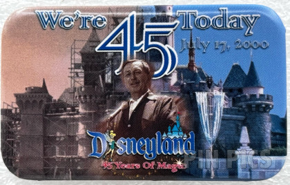 Disneyland 45th LE (100) 6 Pin Map