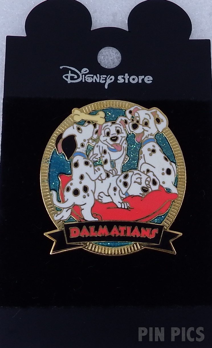 Japan - Puppies - Dalmatians - Glitter Ovals - JDS  pin collectible - Main Image 3