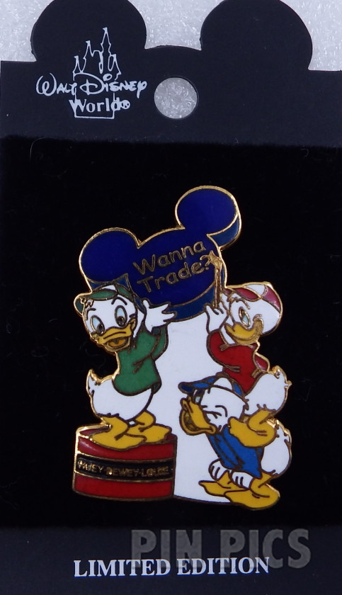 WDW - Huey, Dewey and Louie - Wanna Trade  pin collectible - Main Image 3