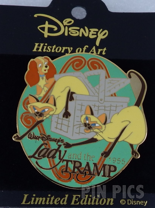 Japan - Lady, Si and Am - Lady and the Tramp 1955 - History of Art 2002  pin collectible - Main Image 3