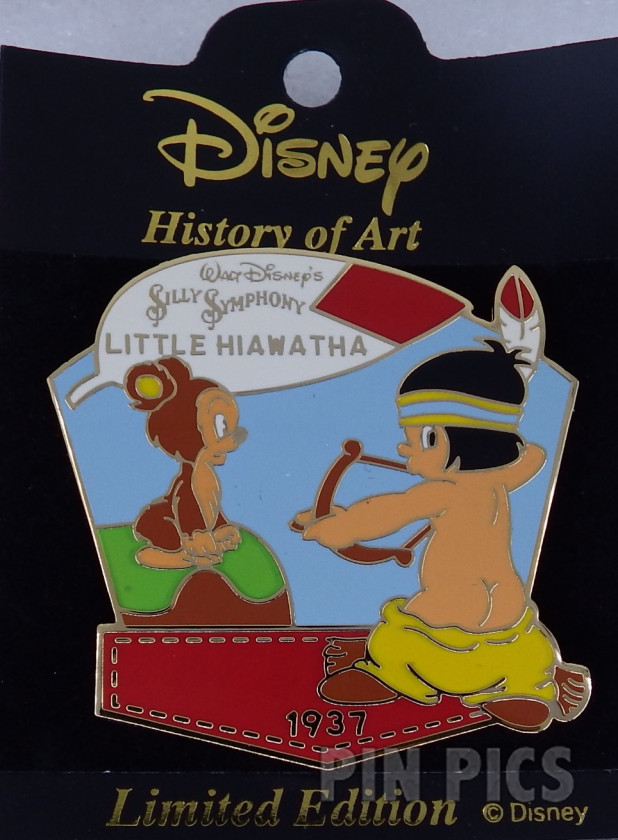 Japan - Little Hiawatha and Bear - Little Hiawatha 1937 - History of Art 2002  pin collectible - Main Image 3