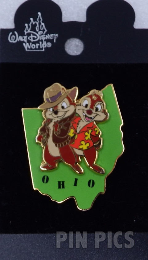 State Character Pins - Chip and Dale - Ohio  pin collectible - Main Image 3