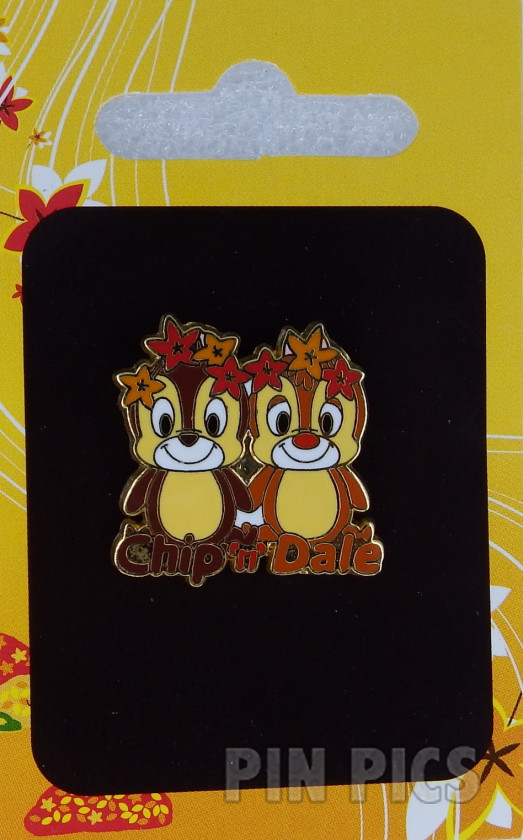 Japan - Chip and Dale - Leaf Crown - Autumn - Fall - JDS  pin collectible - Main Image 3