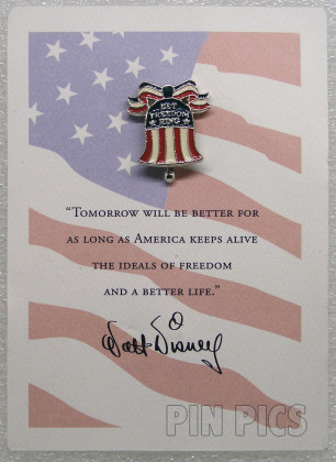 Liberty Bell - Red, White and Blue - Let Freedom Ring  pin collectible - Main Image 2