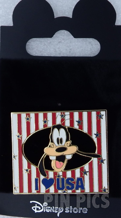 Japan - Goofy - I Love USA - JDS  pin collectible - Main Image 3