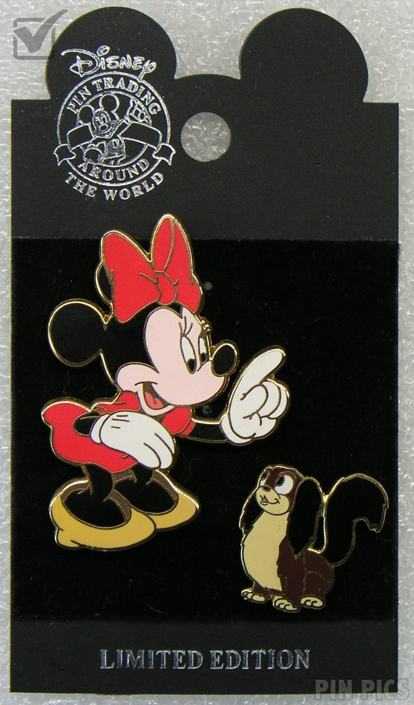 WDW - Minnie and Fifi Set - 2002 EPCOT Search for Imagination Event  pin collectible - Main Image 2