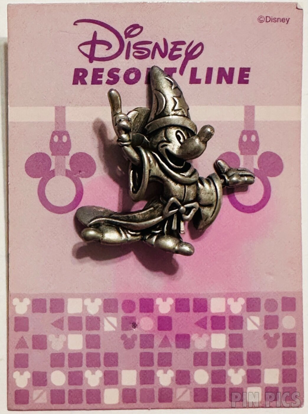 Sorcerer Mickey - 3D Sculpted - Pewter  pin collectible - Main Image 3