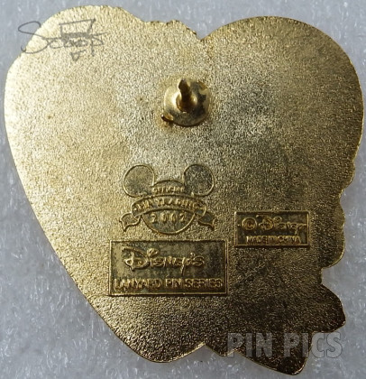 WDW - Belle and Beast - Couples in Hearts Set - Cast Lanyard Series 1 2002 - 2003  pin collectible - Main Image 2