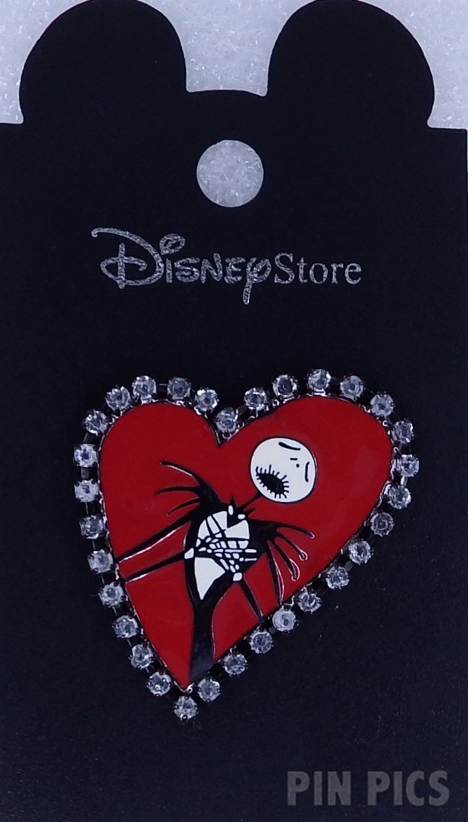 Japan - Jack Skellington - Heart - Nightmare Before Christmas - Jeweled - JDS  pin collectible - Main Image 3