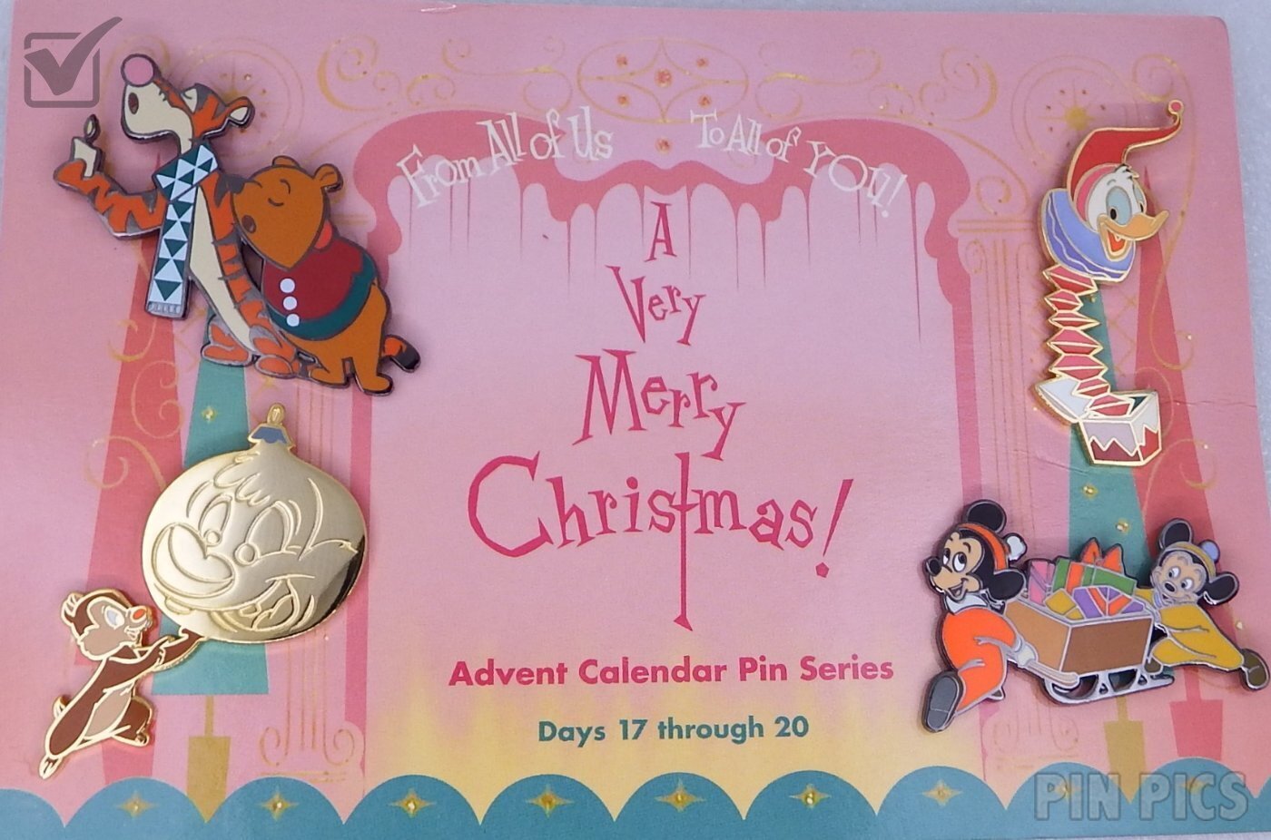 DC - 2002 Advent Calendar Set #5 - 4 Pins  pin collectible - Main Image 2