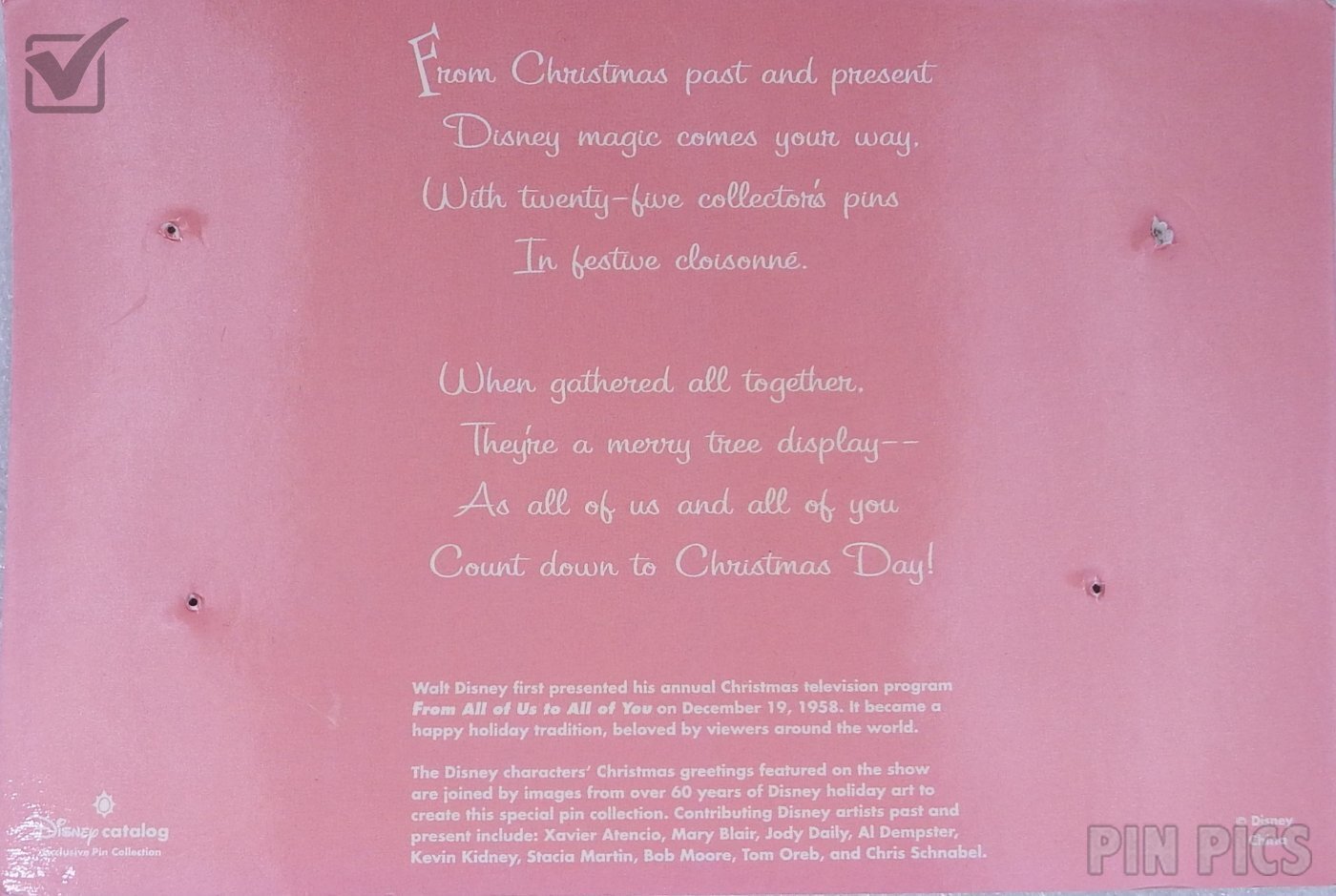 DC - 2002 Advent Calendar Set #6 - 4 Pins  pin collectible - Main Image 3