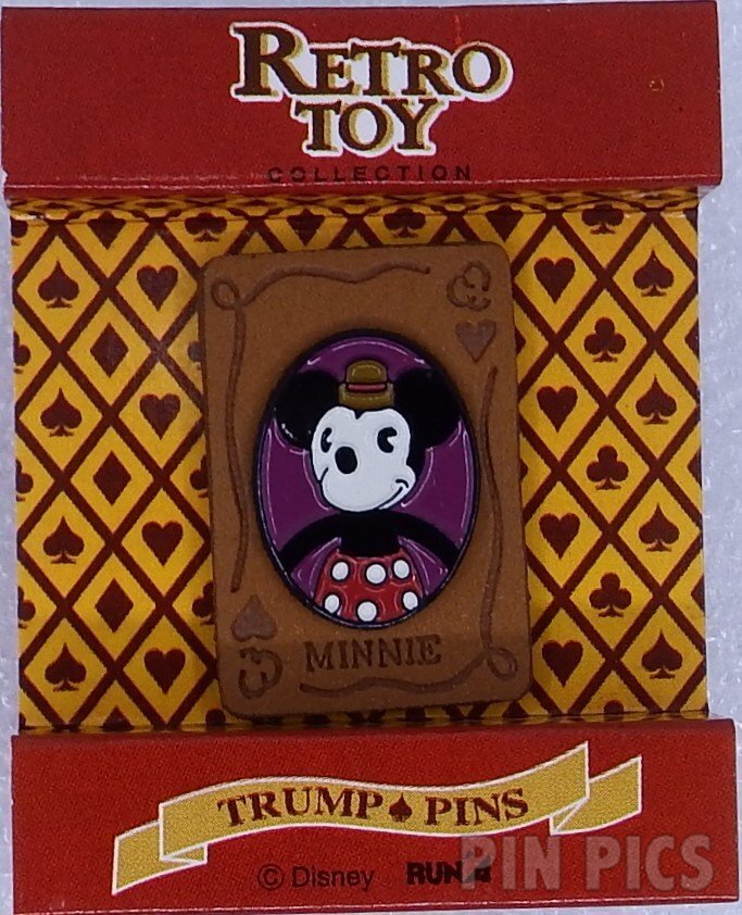 RunA - Minnie Mouse - Queen of Hearts - Leather Trump Card  pin collectible - Main Image 3