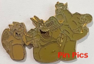 Button - Ariel, Flounder and Sebastian - TheLittle Mermaid - Happy Birthday