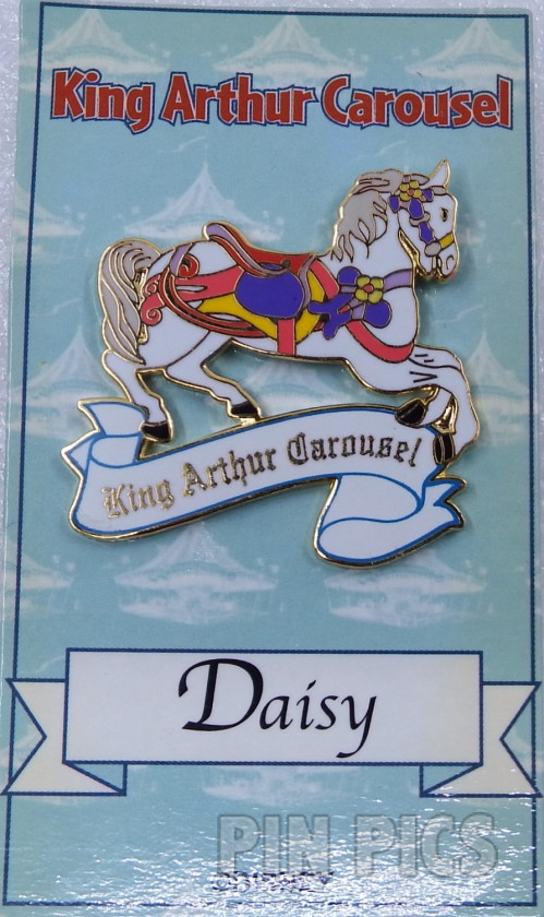 DLR - Daisy - King Arthur Carousel Horse  pin collectible - Main Image 3