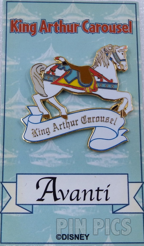 DLR - Avanti - King Arthur Carousel Horse  pin collectible - Main Image 3