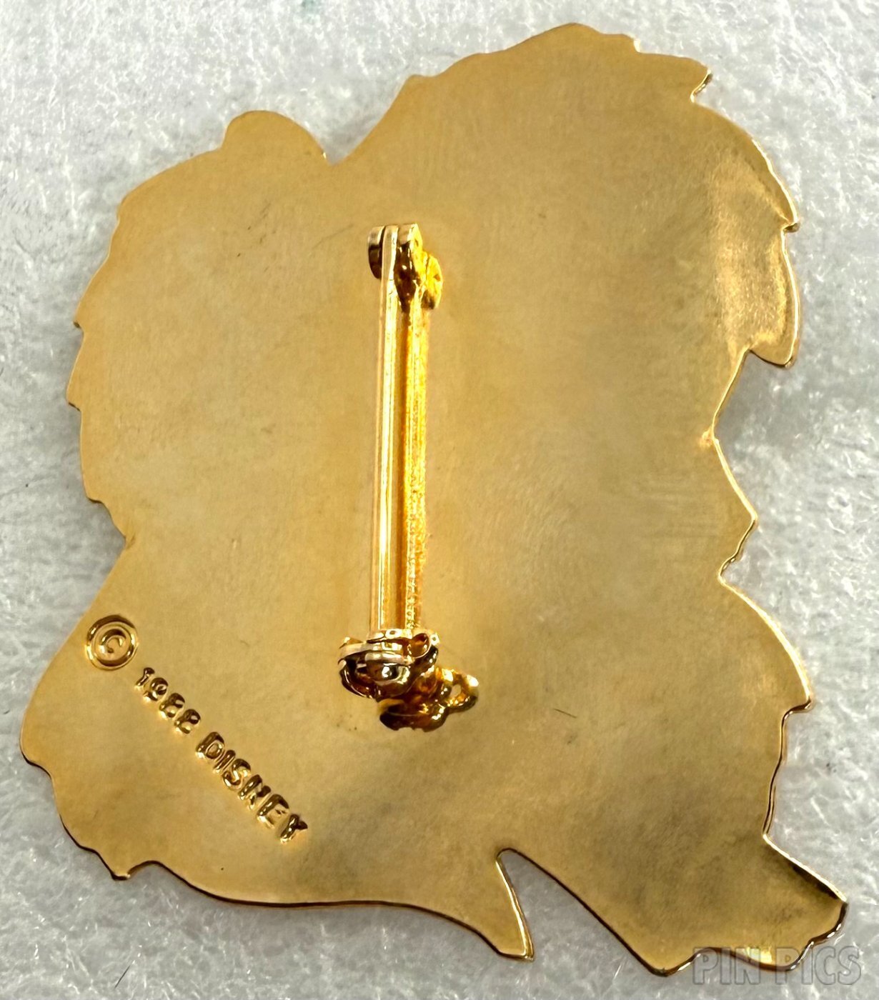 Rita - Large Shiny Gold - Oliver and Co. - 1988  pin collectible - Main Image 2