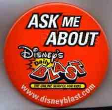 Button - Mickey Mouse Club - Yellow Background