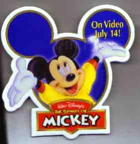 WDW - Mickey Mouse and Pluto - Cast Holiday Celebration 2000 - Denim Overalls - Flag