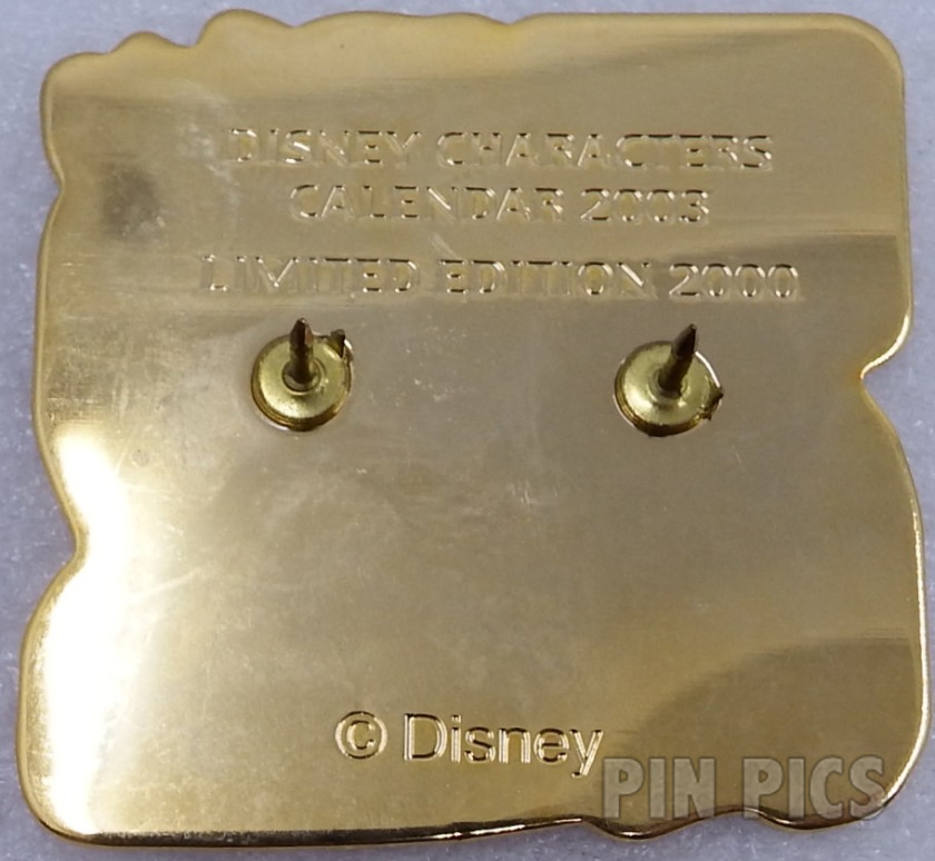 Japan - Donald Duck, Chip and Dale - September - Calendar 2003  pin collectible - Main Image 2