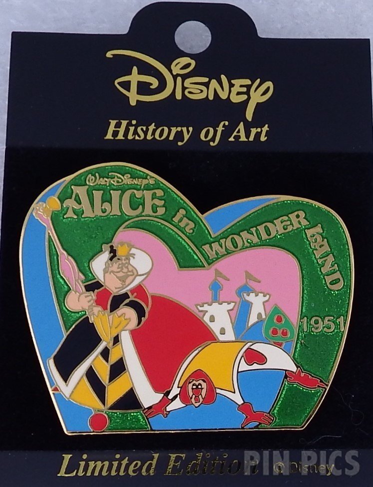 Japan - Queen of Hearts and Card Soldier - Alice in Wonderland 1951 - History of Art 2002  pin collectible - Main Image 3