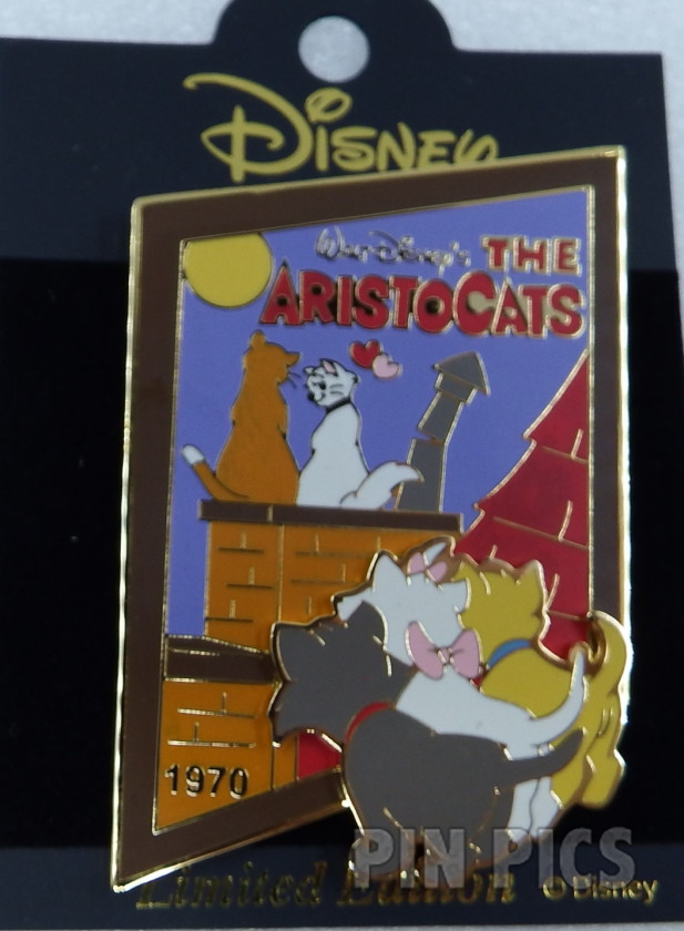 Japan - Duchess, OMalley, Marie, Toulouse and Berlioz - Aristocats 1970 - History of Art  pin collectible - Main Image 3