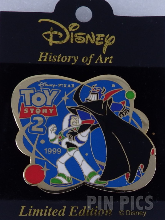 Japan - Buzz Lightyear and Emperor Zurg - Toy Story 2 1999 - History of Art 2002  pin collectible - Main Image 3
