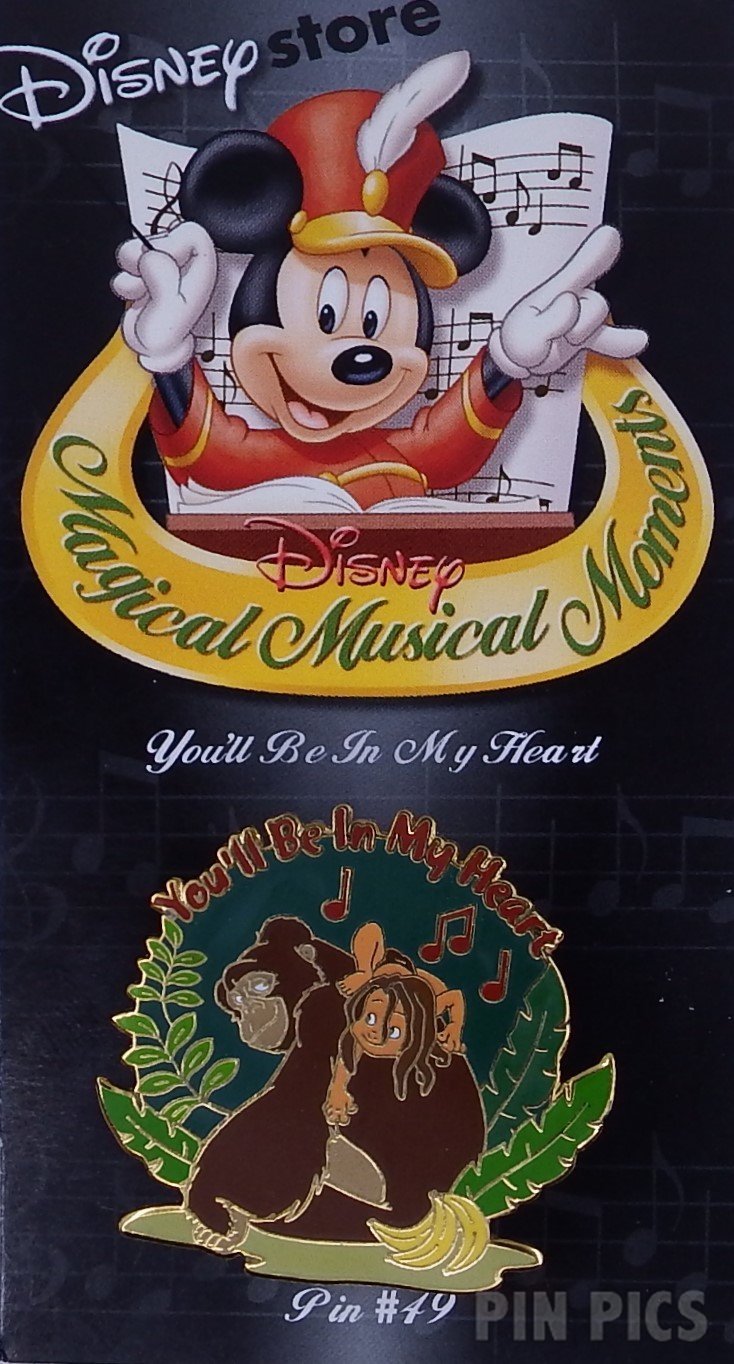DIS - Tarzan - You’ll Be In My Heart - Green/Blue - Magical Musical Moments  pin collectible - Main Image 3
