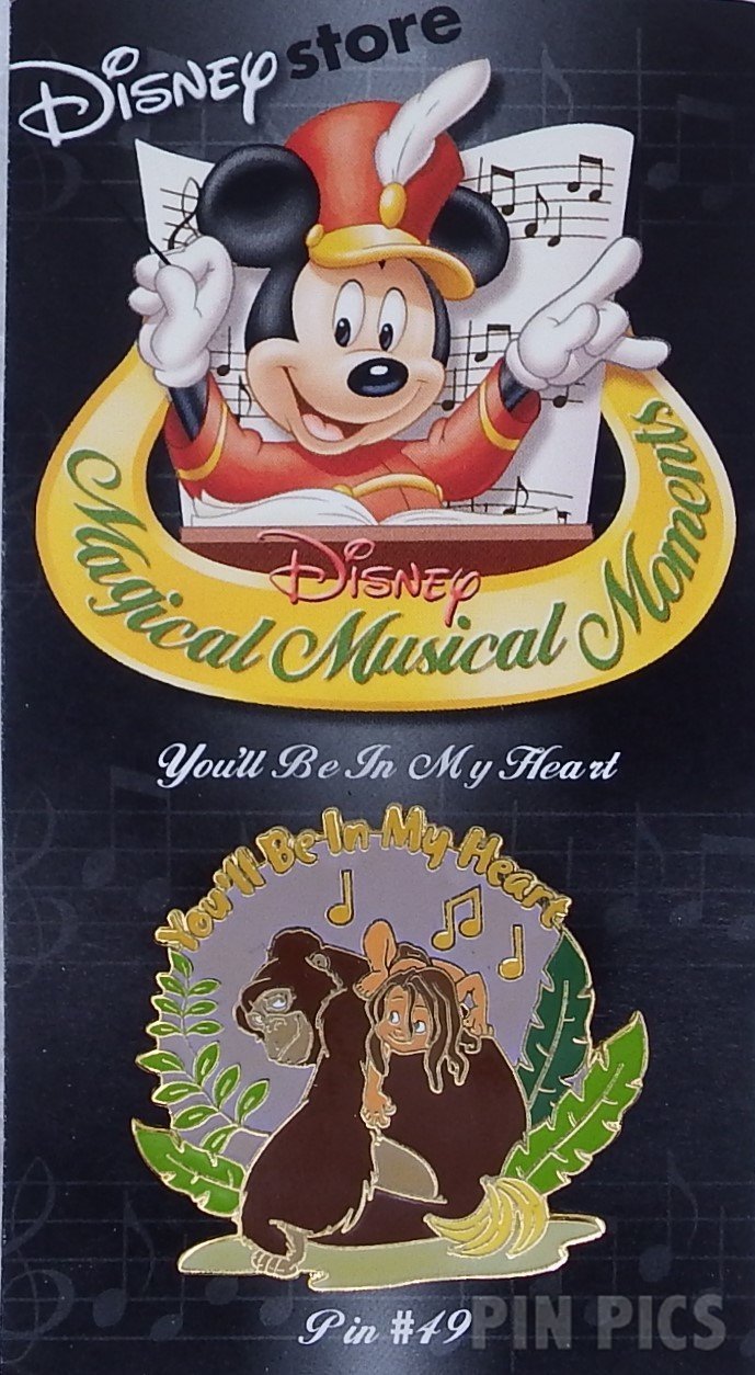 DIS - Tarzan - You’ll Be In My Heart - Lavender - Magical Musical Moments  pin collectible - Main Image 3
