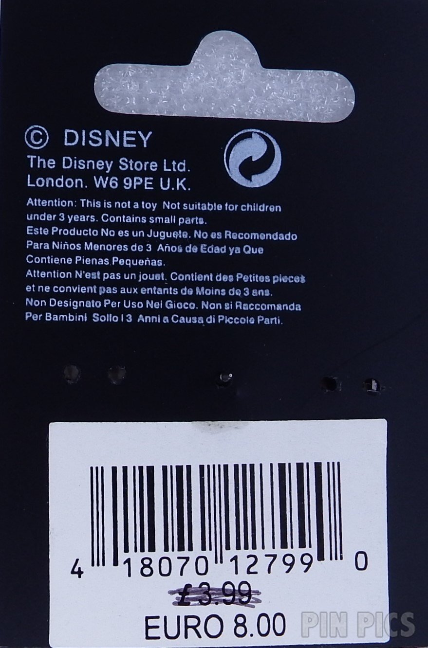 UK DS - Ariel - Princess in a Heart - Little Mermaid - Jeweled  pin collectible - Main Image 4