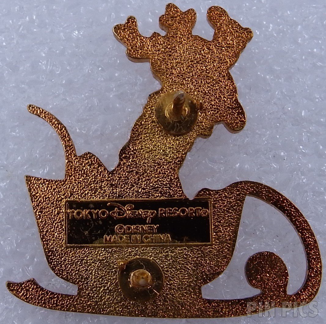 Japan - Pluto - Christmas Sleigh - Christmas 2002 - TDL  pin collectible - Main Image 2