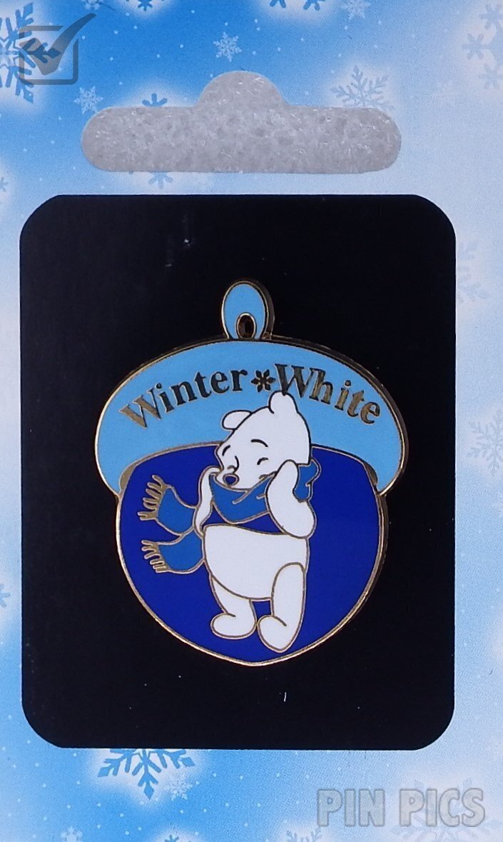 Japan - Pooh - Acorn - Winter White - JDS  pin collectible - Main Image 3
