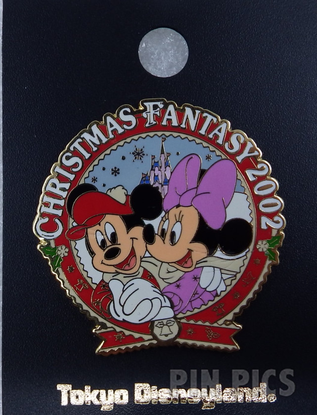 Japan - Mickey and Minnie Mouse - Christmas Fantasy 2002 - TDL  pin collectible - Main Image 3