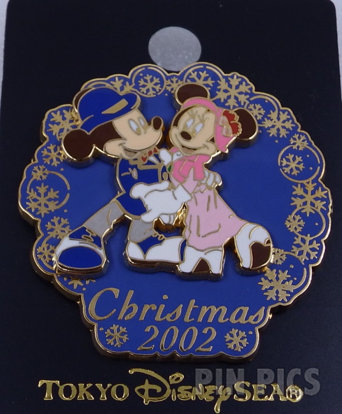 Japan - Mickey and Minnie Mouse - Christmas 2002 - TDS  pin collectible - Main Image 3