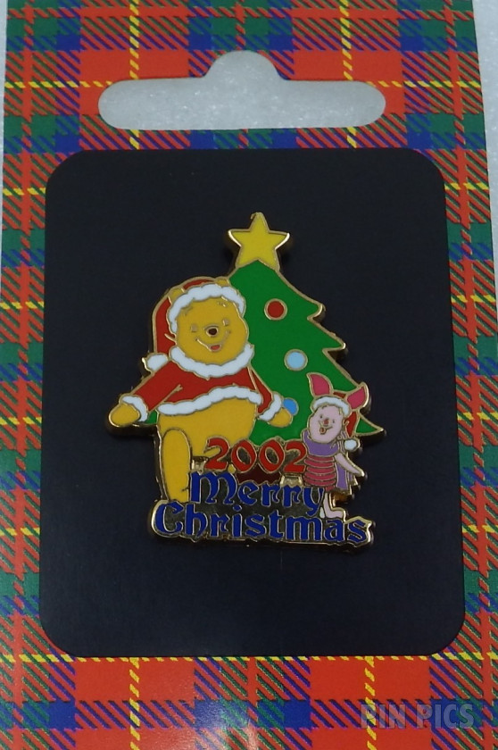 Japan - Pooh and Piglet - Santa - Merry Christmas 2002 - JDS  pin collectible - Main Image 3