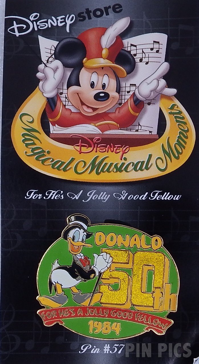 DIS - Donald Duck - For He’s a Jolly Good Fellow - Green - Magical Musical Moments  pin collectible - Main Image 3
