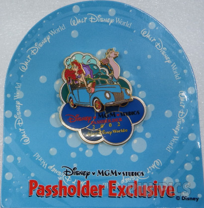 WDW - Ariel and Seahorse - Motorcars Parade - Share a Dream Come True - Annual Passholder 5 - MGM Studios 2002  pin collectible - Main Image 3