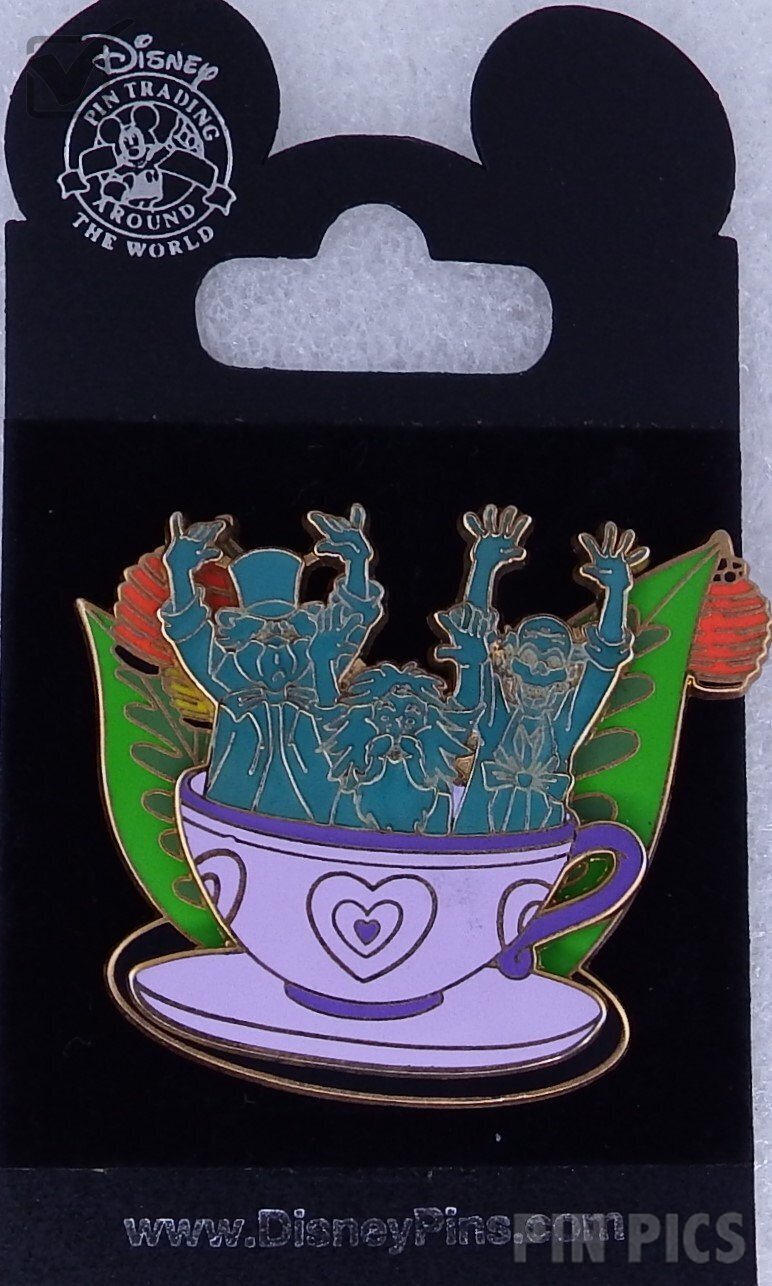 DLR - Ghost - Mad Tea Party Slider - Oogie Boogie’s Ghost Walk Event  pin collectible - Main Image 3
