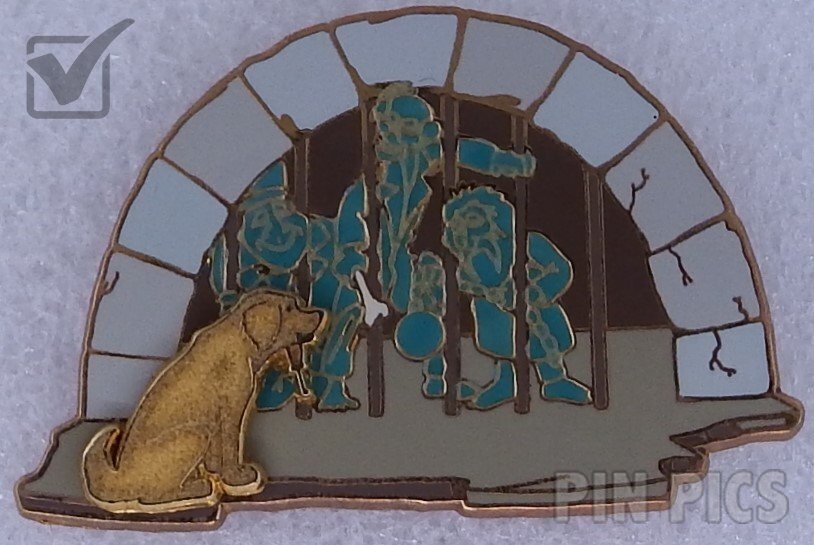 DA - Rescuers 25th Anniversary Oversize Pin - Bernard (Silver Prototype)