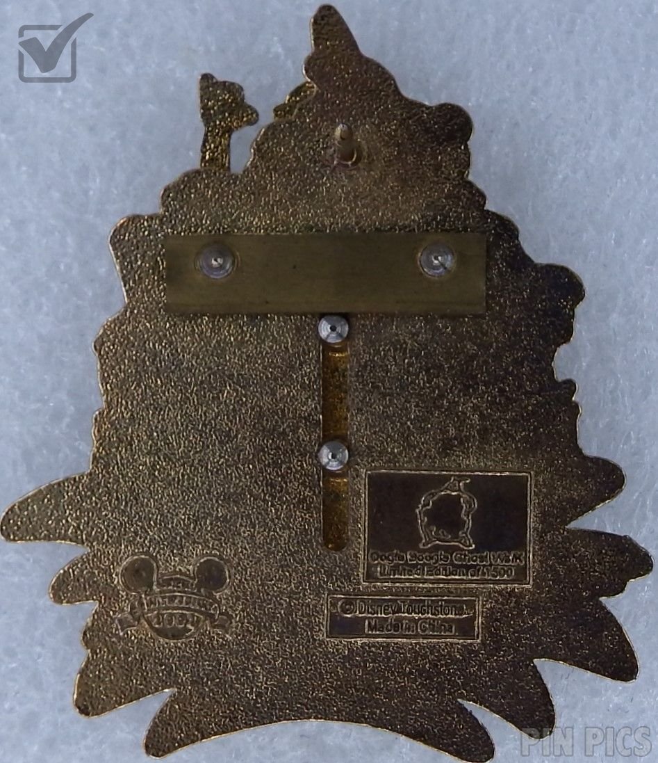 DLR - Hitchhiking Ghosts Riding Splash Mountain - Oogie Boogie’s Ghost Walk Pin Event - Slider  pin collectible - Main Image 2