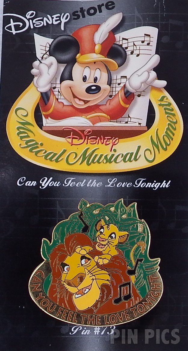 DIS - Lion King - Can You Feel The Love Tonight - Magical Musical Moments - Green  pin collectible - Main Image 3