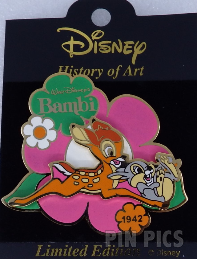 Japan - Bambi and Thumper - Bambi 1942 - History of Art 2002  pin collectible - Main Image 3
