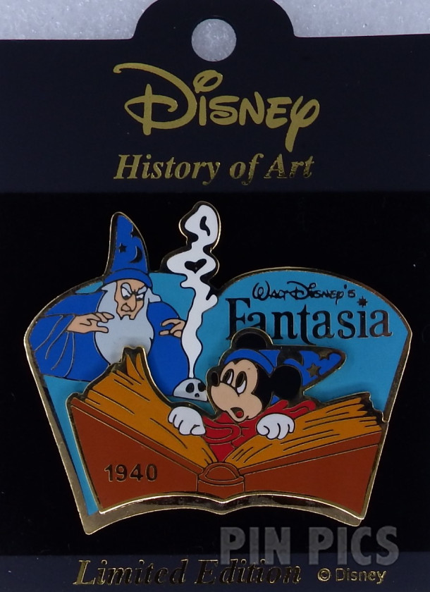 Japan - Sorcerer Mickey and Yensid - Fantasia 1940 - History of Art 2002  pin collectible - Main Image 3