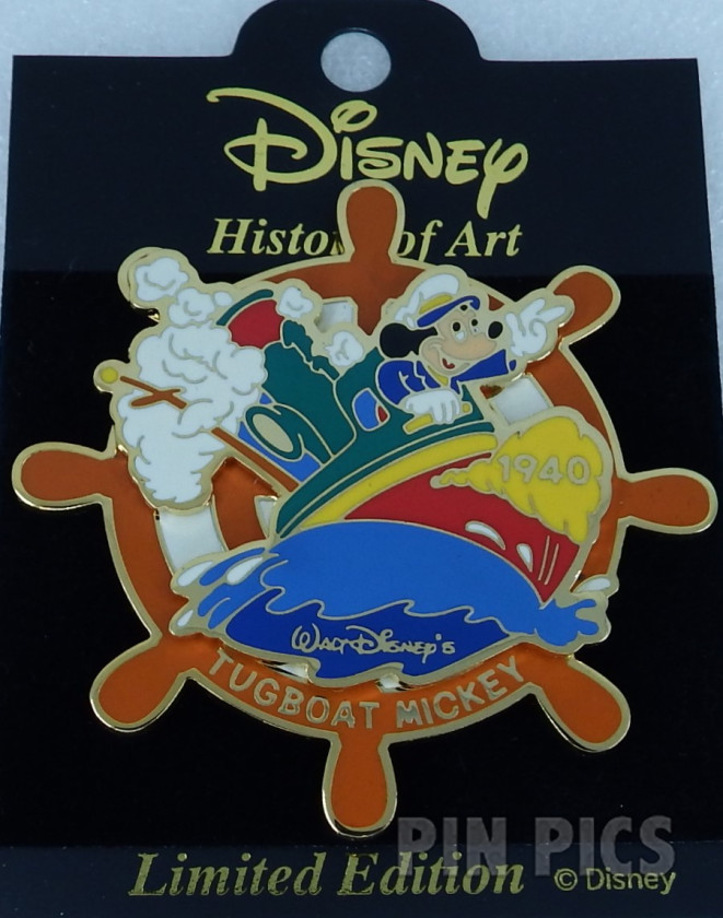 Japan - Mickey Mouse - Tugboat Mickey 1940 - History of Art 2002  pin collectible - Main Image 3