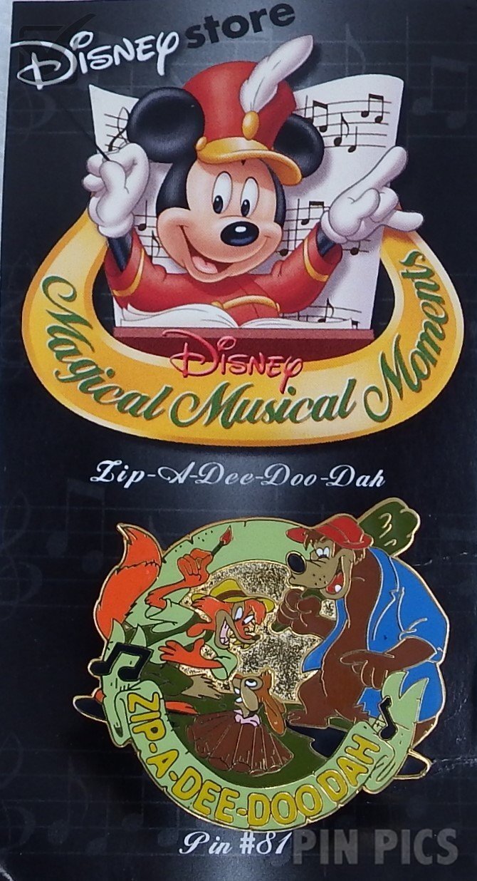 DIS - Brer Fox and Brer Bear - Zip-A-Dee-Doo-Dah - Green - Magical Musical Moments  pin collectible - Main Image 3